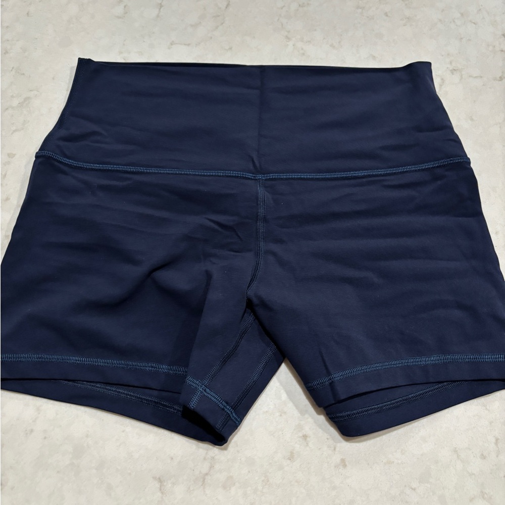 Lululemon Align High-Rise Short 4” Buttery Soft Nulu Like New true navy sz 10 - Picture 8 of 10